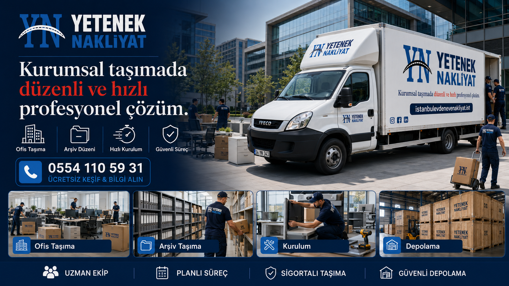 Yetenek Nakliyat ofis ve kurumsal taşıma hizmeti